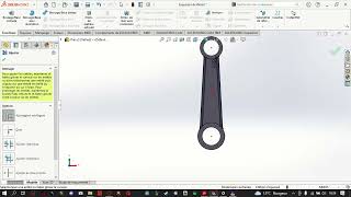 Bielle Pour un compresseur Comment réaliser une bielle sur SolidWorks [upl. by Emilee461]