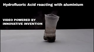 Hydrofluoric Acid reacting with aluminium [upl. by Modeste]