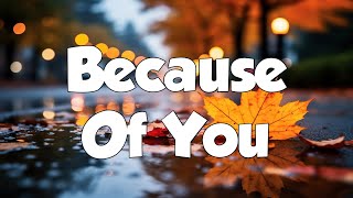 Because Of You Acoustic  98 Degrees Lyrics  MIX LYRICS [upl. by Ponton]