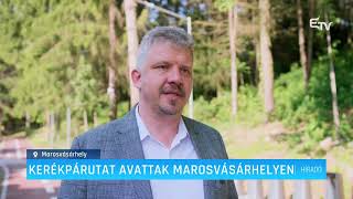 Kerékpárútat avattak Marosvásárhelyen – Erdélyi Magyar Televízió [upl. by Bernadette]