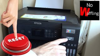 How to Factory Reset Epson ET 2850 Printer to FIX FAULTS  Beginners guide [upl. by Onairda426]