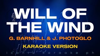 WILL OF THE WIND G Barnhill amp J Photoglo  Karaoke Version songs lyrics cover videoke 90s old love [upl. by Nosyt]