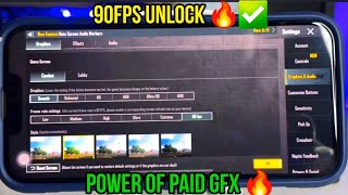 The Power Of Paid GFX TOOL 90 Fps 🔥✅️ [upl. by Eldon]