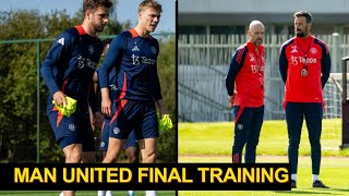 Van Nistelrooy Led Man United Final Training Ahead of Crystal Palace Game Tomorrow [upl. by Cahan690]