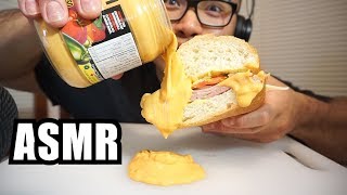 ASMR CHEESY HOAGIE [upl. by Kcirb]