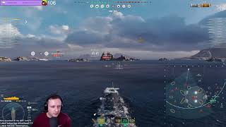 Montana  Playing all the old battleships of World of Warships in 2024 [upl. by Refinaj]