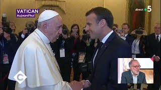 Macron chez le Pape  C Ã Vous  26062018 [upl. by Tipton]