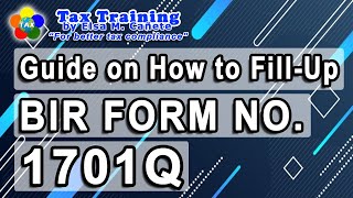 Guide on How to FillUp BIR Form No 1701Q [upl. by Sybila]