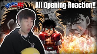 HAJIME NO IPPO OPENINGS 15  Anime Reaction amp Ranking [upl. by Solokin323]