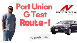 Port Union Drive test G test Route 1 September 2024 [upl. by Redmer]