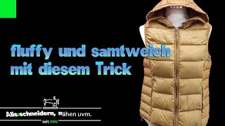 Mit diesem Trick wird alles fluffy und samtweich Daunenjacken und Westen mit Daune DIY [upl. by Kihtrak45]