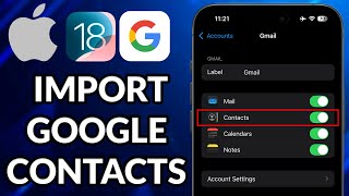 How To Import Google Contacts To iPhone  How To Sync Gmail Contacts To iPhone [upl. by Yrdua750]