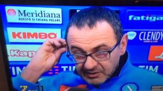 Sarri risponde a Mancini dopo NapoliInter [upl. by Yrkcaz]