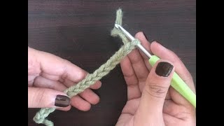 How to tie off crochet chain [upl. by Nrevel452]