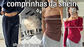 abrindo MUITAS comprinhas DA SHEIN  roupas de INVERNO💗 cropped moletom blusas [upl. by Del]