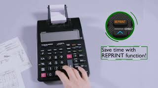 Printing Calculator  Reprint Function [upl. by Warrin]