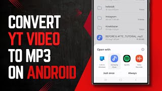 How To Convert YouTube Video To MP3 On Android  Video To MP3 Without App [upl. by Boaten29]