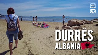 Durrës Beach Tour  Durrës Albania 🇦🇱 [upl. by Krasner]