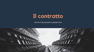 Il contratto definizioni [upl. by Aynuat]