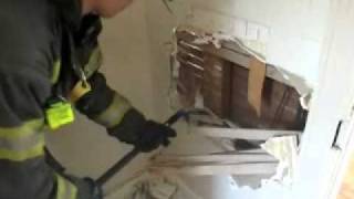 Pro Bar Halligan Bar vs Tile Wall [upl. by Ahseia]