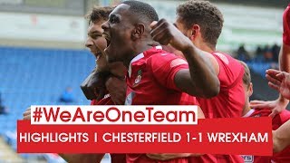 HIGHLIGHTS  Chesterfield 1 Wrexham 1 [upl. by Rab595]