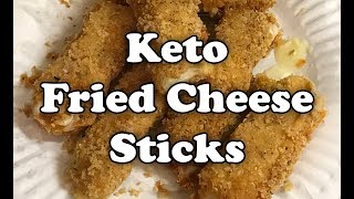 Keto Recipe Low Carb Fried Cheese Sticks [upl. by Okiek266]