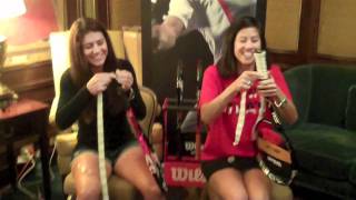 Wilson Tennis Pro Overgrip Challenge with Sorana Cirstea [upl. by Neellok700]