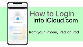 How to Login Into iCloudcom on iPhone or iPad [upl. by Ikram]