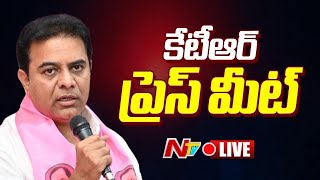 KTR Press Meet LIVE  కేటీఆర్ ప్రెస్ మీట్  Ntv [upl. by Leroy135]