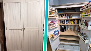 DIY Kitchen Pantry Cabinet Low Cost amp Simple [upl. by Nesahc880]