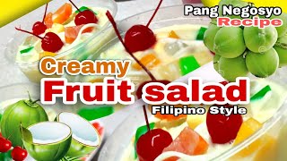 HANDA SA PASKO ‼️CREAMY BUKO AND FRUIT SALAD RECIPE USING FRUIT COCKTAIL NA PANG NEGOSYO [upl. by Macrae]