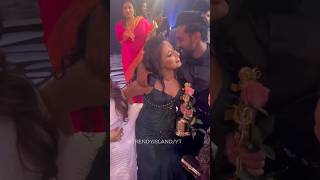 උදාරි සජිතට දීපු kiss එක 😘 Derana Lux Film Awards tvderana shorts sajithaanthony [upl. by Anissa]