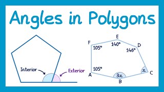 Angles in Polygons  GCSE Maths [upl. by Tandy]