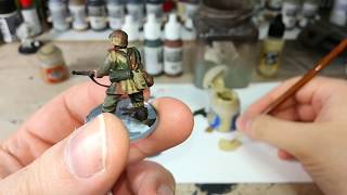 How I Paint Things  Infantry Camo German Grenadier Zeltbahn [upl. by Anayd987]