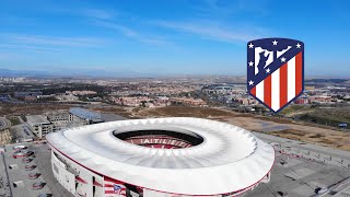 Tour en el Wanda Metropolitano  DESDE un DRONE 🚀🛰 [upl. by Bozovich]