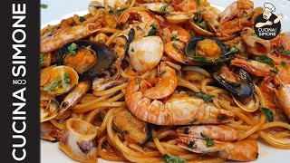 Spaghetti alla Pescatora con frutti di mare congelati Come poter ottenere il massimo [upl. by Japha]