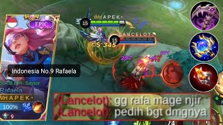 BUILD RAFAELA MAGE TERSAKIT 2022  RAFAELA FULL MAGIC DAMAGE DIRE HIT  FLAMESHOOT MOBILE LEGENDS [upl. by Cherry]