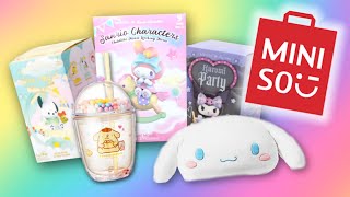 BUYING ONLY SANRIO AT MINISO Shop with me Unlimited Budget miniso [upl. by Ammej]