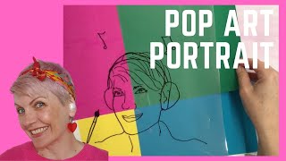 Super simple and easy Pop Art Portrait for kids from a photograph [upl. by Asyen240]