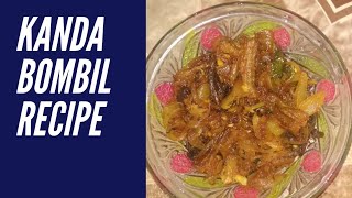 Kanda bombil recipein Marathi  sukke bombil recipe [upl. by Hnamik15]