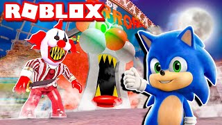 BABY SONIC vs CARNIVAL OF TERROR roblox obby [upl. by Laraine]