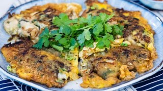 STREET FOOD AT HOME Chaozhou Style Oyster Pancake æ½®å·èšçƒ™ [upl. by Bourgeois]