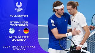 Stefanos Tsitsipas v Alexander Zverev Full Match  United Cup 2024 Quarterfinals [upl. by Asiak]