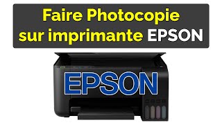 Comment faire Photocopie avec imprimante Epson [upl. by Anaujat]