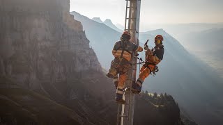 Schattenbachlawine Walenstadt  Modernisierung des bestehenden Lawinenschutzes [upl. by Novhaj]