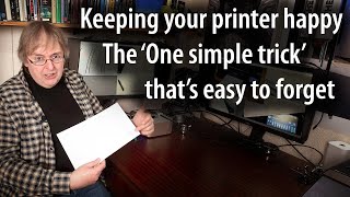 The simple procedure which helps keep your inkjet printer healthy Neglect it at your peril [upl. by Elleirb]