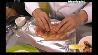 Receta galantina de pollo [upl. by Egin]