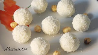 PALLINE AL COCCO pronte IN 2 MINUTI  solo 4 ingredienti [upl. by Solegna]