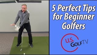 The 5 Best Tips for Beginner Golfers [upl. by Llesirg550]