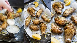 Lemon Pepper Air Fryer Chicken Wings Recipe  30 Minute Meal [upl. by Flanigan110]